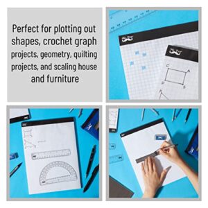 Mr. Pen Graph Paper, Grid Paper, 4x4 (4 Squares per inch), 11"x8.5", 55 Sheet