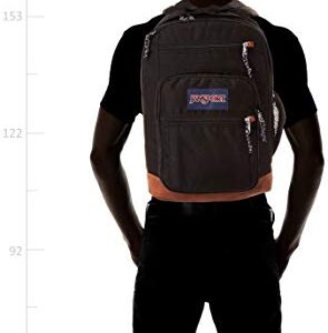 JanSport Cool Student Backpack for College Students, Teens, with 15-inch Laptop Sleeve, Black - Large Computer Bag Rucksack with 2 Compartments, Ergonomic Straps - Bookbag for Men, Women