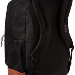 JanSport Cool Student Backpack for College Students, Teens, with 15-inch Laptop Sleeve, Black - Large Computer Bag Rucksack with 2 Compartments, Ergonomic Straps - Bookbag for Men, Women