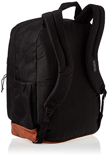 JanSport Cool Student Backpack for College Students, Teens, with 15-inch Laptop Sleeve, Black - Large Computer Bag Rucksack with 2 Compartments, Ergonomic Straps - Bookbag for Men, Women