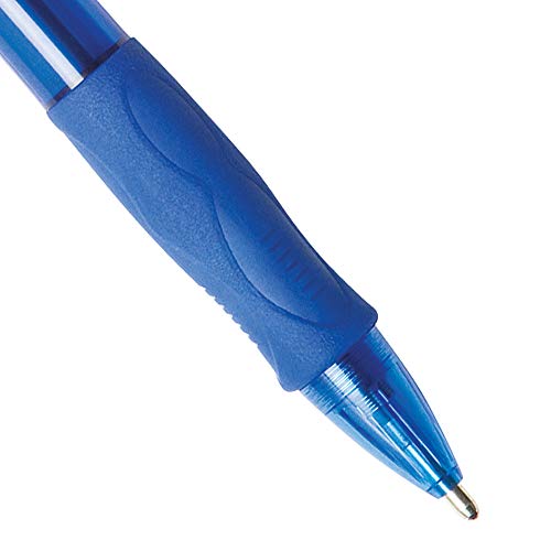 BIC VLGBP41-Blu Velocity Bold Retractable Ball Pen, Bold Point (1.6mm), Blue, 4-Count