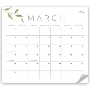 beautiful 2023 magnetic fridge calendar – runs until july 2024 – the perfect monthly calendar with greenery designs for easy organizing