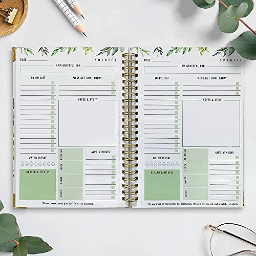 Simplified Greenery To Do List Notebook - Beautiful Daily Planner Easily Organizes Your Daily Tasks And Boosts Productivity - The Perfect Journal And Undated Office Supplies Notepad For Women