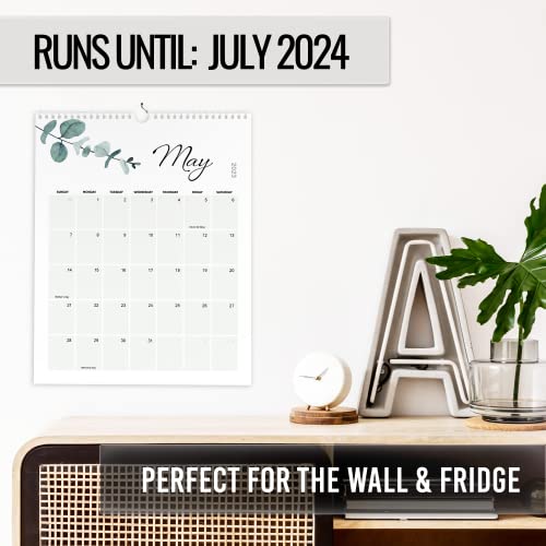 Aesthetic 2023 Vertical Greenery Wall Calendar - Runs Until July 2024 - The Perfect Monthly Calendar for Easy Planning