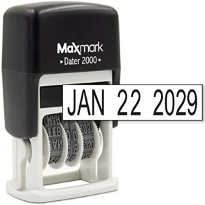 maxmark dater 2000 self inking date stamp – black