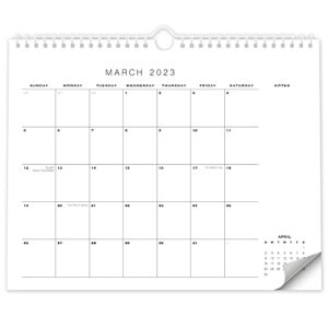 simplified 2023 wall calendar – runs until july 2024 – minimalistic monthly calendar for easy planning on your fridge or in the office – 14.5″x11.5″