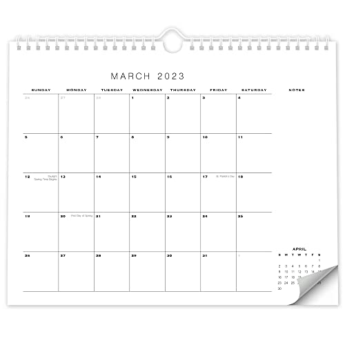 Simplified 2023 Wall Calendar - Runs Until July 2024 – Minimalistic Monthly Calendar for Easy Planning On Your Fridge Or In the Office - 14.5"x11.5"