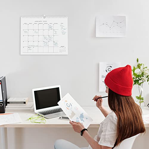 Simplified 2023 Wall Calendar - Runs Until July 2024 – Minimalistic Monthly Calendar for Easy Planning On Your Fridge Or In the Office - 14.5"x11.5"