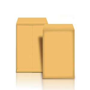 amazon basics catalog mailing envelopes, peel & seal, 6×9 inch, brown kraft, 100-pack