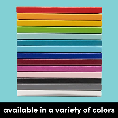 PAPERAGE Lined Journal Notebooks, 3 Pack, (Yellow, Blush & Turquoise), 160 Pages, Medium 5.7 inches x 8 inches - 100 GSM Thick Paper, Hardcover