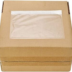 9527 Product 7.5" x 5.5" Clear Adhesive Top Loading Packing List / Shipping Label Envelopes (200 Pack)