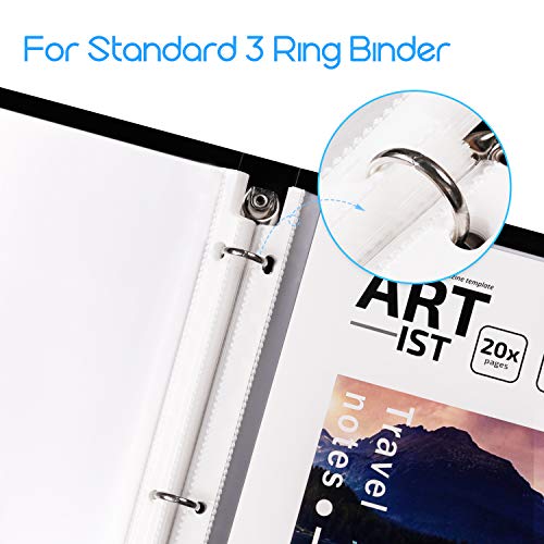 KTRIO Sheet Protectors 8.5 x 11 inch Clear Page Protectors for 3 Ring Binder, Plastic Sleeves for Binders, Top Loading Paper Protector Letter Size, 200 Pack