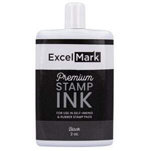 self inking stamp refill ink – 2 oz. – black ink