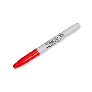 Sharpie Permanent Markers, Fine Point, Red, 36 Count