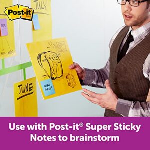 Post-it Super Sticky Big Notes, 11 in x 11 in, 1 Pad, 2X The Sticking Power, Neon Green (BN11G)