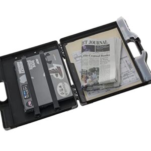 Officemate OIC Carry All Clipboard Storage Box, Letter/Legal Size, Black and Gray (83324), 1