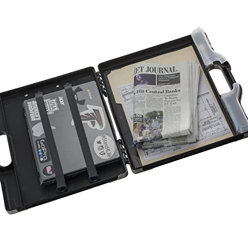 Officemate OIC Carry All Clipboard Storage Box, Letter/Legal Size, Black and Gray (83324), 1