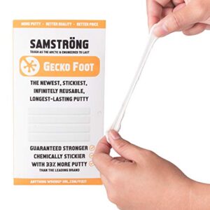 Sticky Tack - Samströng Gecko Foot Adhesive Putty - The Perfect Wall Putty for Hanging Things Around The House