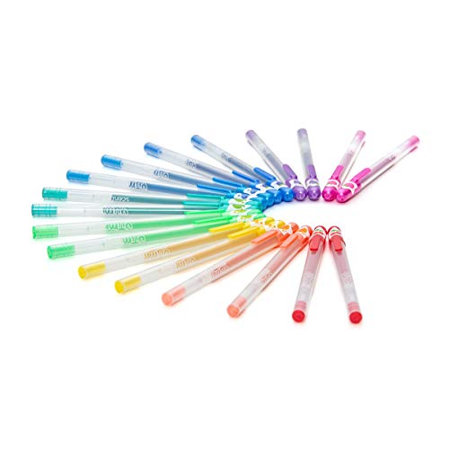 Ooly, Yummy Yummy Scented Glitter Gel Pens, Set of 12, Multicolor Pens for Arts and Crafts, Cute School Supplies for All Ages, Works on Black and White Paper, Great for Journal and Stationary