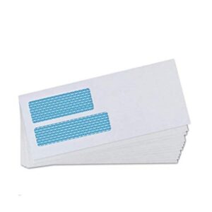 500#9 Double Window SELF Seal Security Envelopes - for Invoices, Statements & Documents, Security Tinted - Size 3-7/8 x 8-7/8-24 LB - 500 Count (30139)