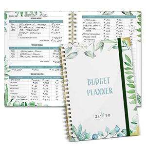 simplified monthly budget planner – easy use 12 month financial organizer with expense tracker notebook – the 2023-2024 monthly money budgeting book that manages your finances effectively