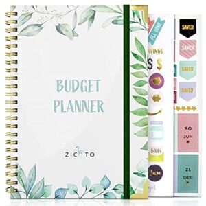 Simplified Monthly Budget Planner - Easy Use 12 Month Financial Organizer with Expense Tracker Notebook - The 2023-2024 Monthly Money Budgeting Book That Manages Your Finances Effectively