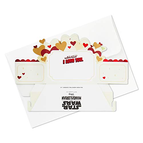 Hallmark Paper Wonder Star Wars Baby Yoda Pop Up Love Card, Anniversary Card (Reaching Out)