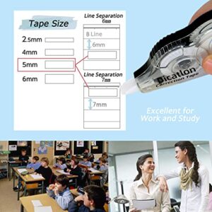 Dicatlon Correction Tape,White Out Correction Tape,10-pack,263 Feet x 1/5 in (5mm x 8m),Easy To Use Applicator for Instant Corrections,very suitable for students,office workers,