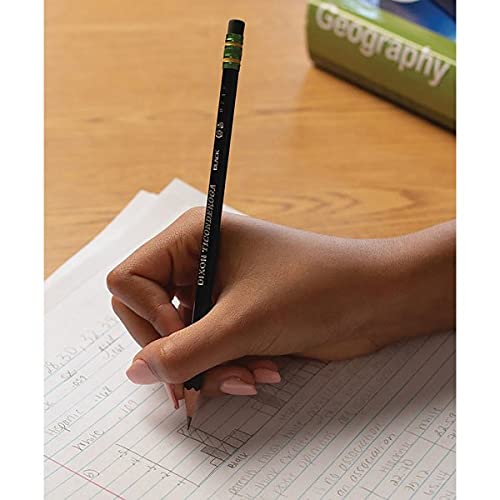 Dixon Ticonderoga Wood-Cased #2 Pencils, Box of 24, Black (13926)