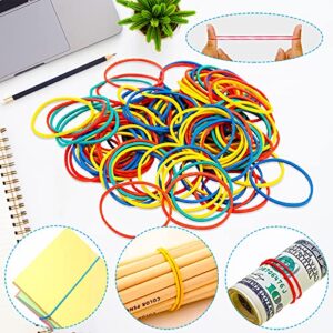 Paper Clips Binder Clips, Colored Office Clips Set - Assorted Sizes Paperclips Paper Clamps Rubber Bands for Office and School Supplies, Document Organizing