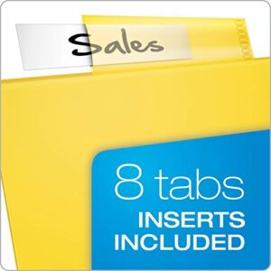 Oxford Plastic Binder Dividers, 8 Tab, Insertable Multicolor Tabs, Letter Size, 6 Sets (89601)