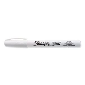 35543 sharpie oil based paint marker – fine marker point type – point marker point style – white ink – 1 each