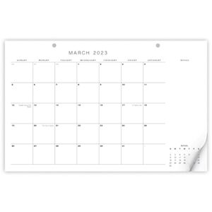 simplified 2023 desk calendar – runs until july 2024 – 17″x11″ minimalistic office desktop/wall calendar for easy organizing