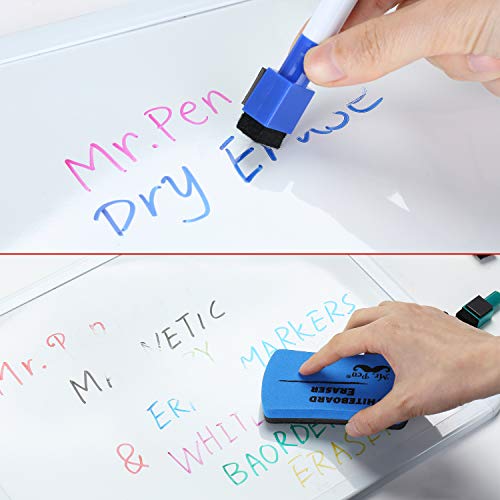 Mr. Pen- Magnetic Dry Erase Markers, 8 Pack with 1 Dry Erase Eraser, Dry Erase Markers Magnetic, Dry Erase Markers with Magnet, Dry Erase Magnetic Markers, Dry Erase Pens Fine Tip, Fine Tip Dry Erase