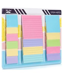 mr. pen- sticky notes set, assorted sizes, 15 pcs, pastel colors, sticky note pads, bible sticky notes, sticky notes, colored sticky notes, sticky note pads, colorful sticky notes pack