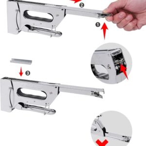 Amazon Basics Manual Staple Gun Stapler with 1000 Staples