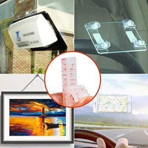 YiePhiot EZ Pass/IPass/IZoom/SunPass Mounting Strips 4 Pcs (2 Sets), Peel and Stick Adhesive Strips Dual Lock Tape