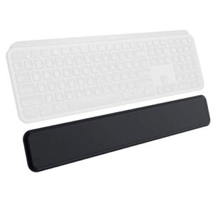 logitech mx palm rest for mx keys, premium, no-slip support for hours of comfortable typing, black