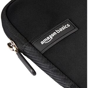 Amazon Basics 14-Inch Laptop Sleeve, Protective Case with Zipper - Black