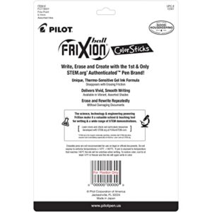 PILOT FriXion ColorSticks Erasable Gel Ink Stick Pens, Fine Point, Assorted Color Inks, 16-Pack (10367)