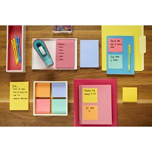 Post-it Super Sticky Notes, 3x3 in, 6 Pads/Pack, 90 Sheets/Pad, Amazon Exclusive Bright Color Collection, Aqua Splash, Acid Lime, Tropical Pink, Sunnyside, Guava and Iris Infusion