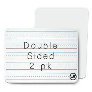 small white board- small dry erase board 2pk.| double sided lapboard mini dry erase board perfect for homeschool supplies, office, classroom ideal dry erase board for kids.