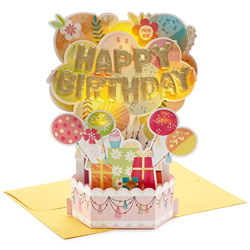 Hallmark Paper Wonder Pop Up Birthday Card (Mylar Balloon Explosion)