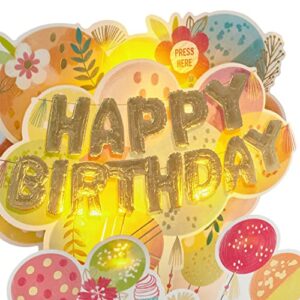 Hallmark Paper Wonder Pop Up Birthday Card (Mylar Balloon Explosion)