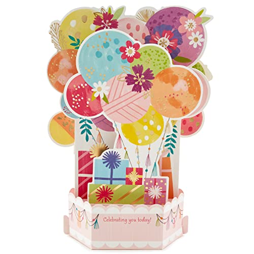 Hallmark Paper Wonder Pop Up Birthday Card (Mylar Balloon Explosion)