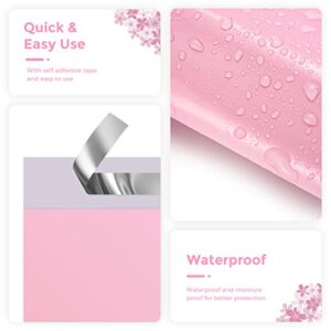 Metronic Poly Mailers 10X13 100 Pack, Strong Adhesive Shipping Envelopes for Clothing, Medium Shipping Bags for Small Businesses, Waterproof Mailers Poly Bags for Shipping, Packages Bags Sakura Pink