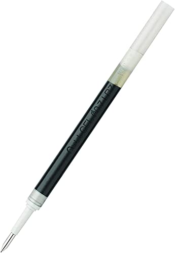 Pentel EnerGel Liquid Gel Ink Pens 0.7 mm - Pack of 5 Black Deluxe RTX Pens with 3 Refills