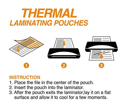 Everest Thermal Laminating Pouches, 8.9 x 11.4 - Inches, 3 Mil Thick, 110 - Pack, Letter Size Sheets, Clear(TH0300-01)