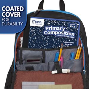 Mead Primary Composition Notebook, Wide Ruled Comp Book, Lined Paper, Grades K-2 Writing Workbook, Dotted Notebook Perfect for Home School Supplies, 100 Sheets, Blue Marble (09902)