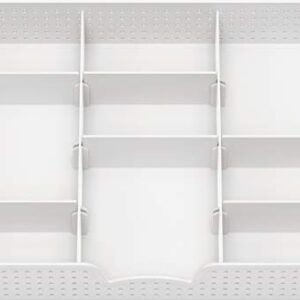 Simple Houseware Drawer Organizer Tray with 9 Adjustable Compartments, White